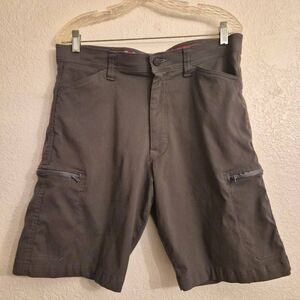 Wrangler Men's Grey Cargo Shorts w/ Zippered Pockets: 34